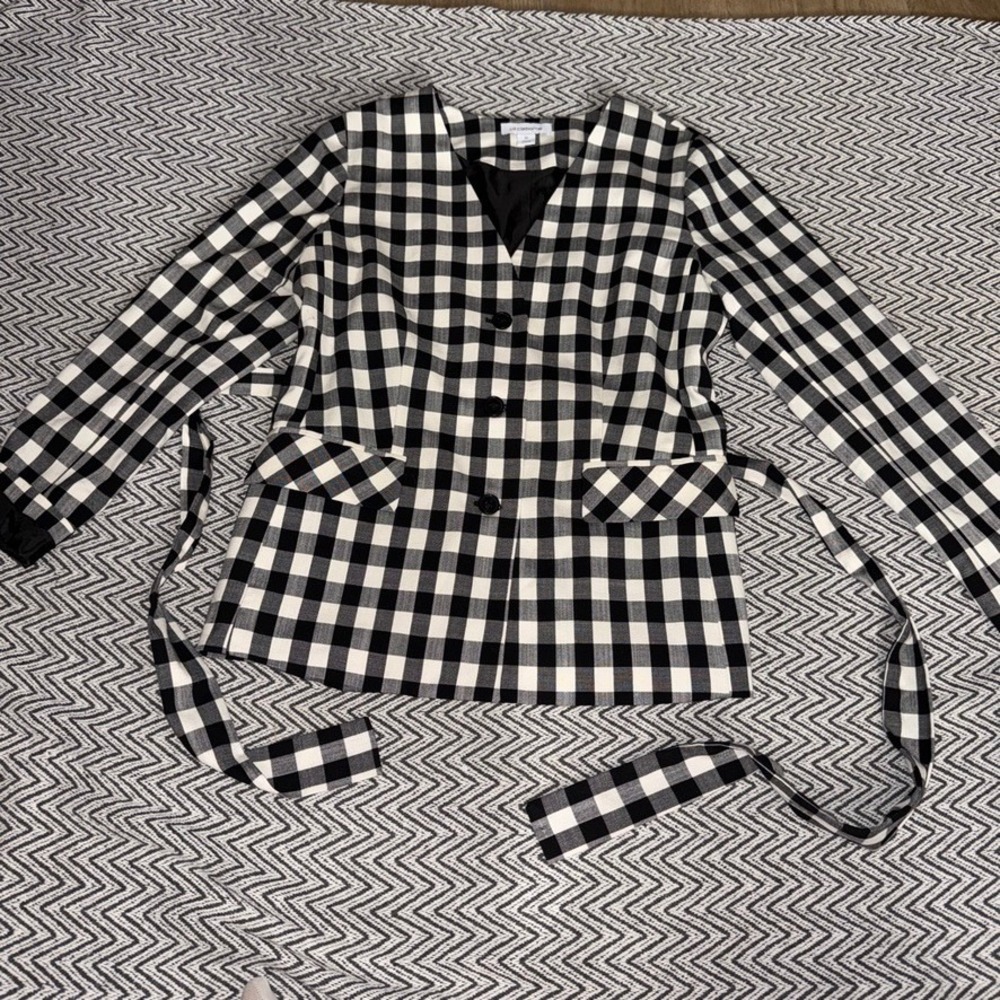 Liz Claiborne Gingham Blazer